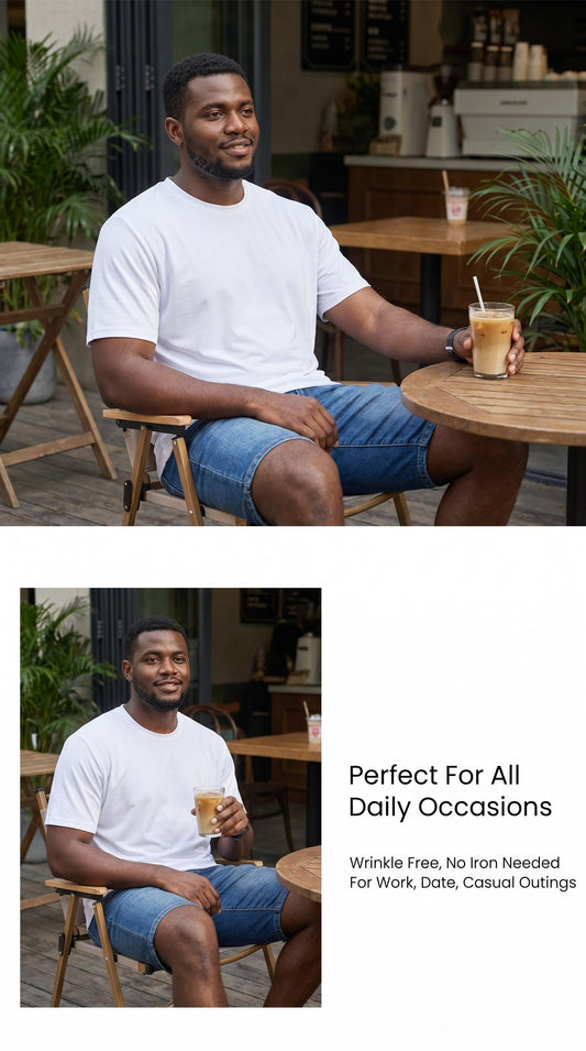 Men's Ice Silk Quick-Dry T-Shirt| Breathable Cooling Nylon Spandex Tee