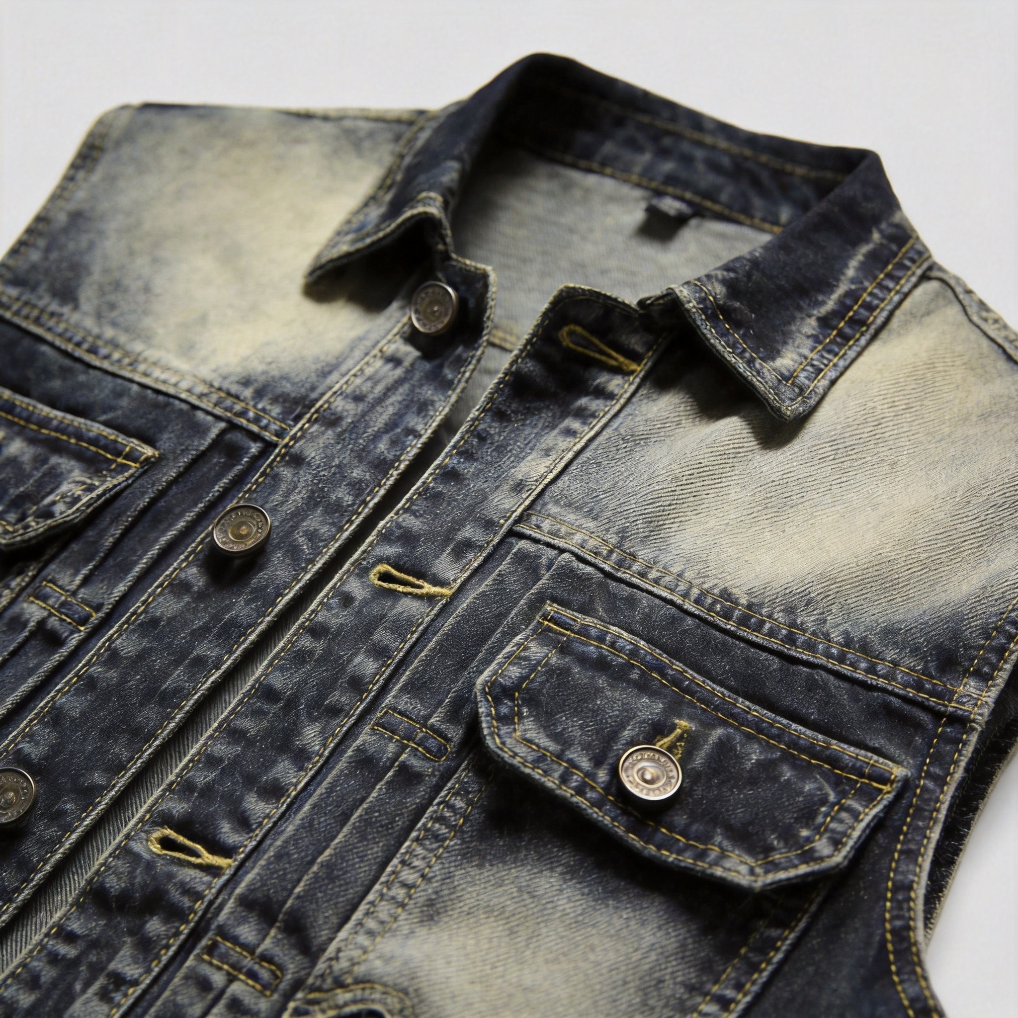 Oversized Vintage Denim Vest - product image 2