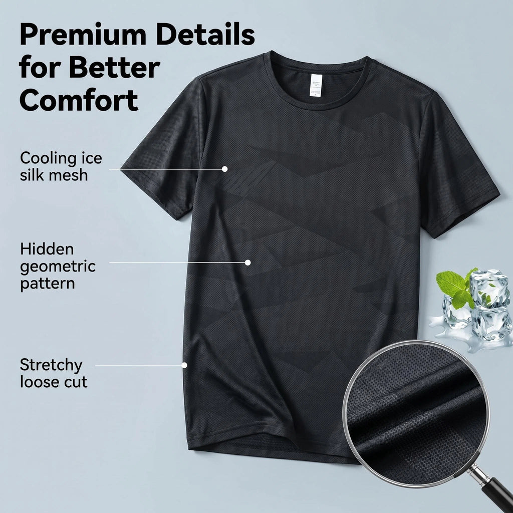 Ice Silk Quick Dry Oversized T-Shirt - product image 4