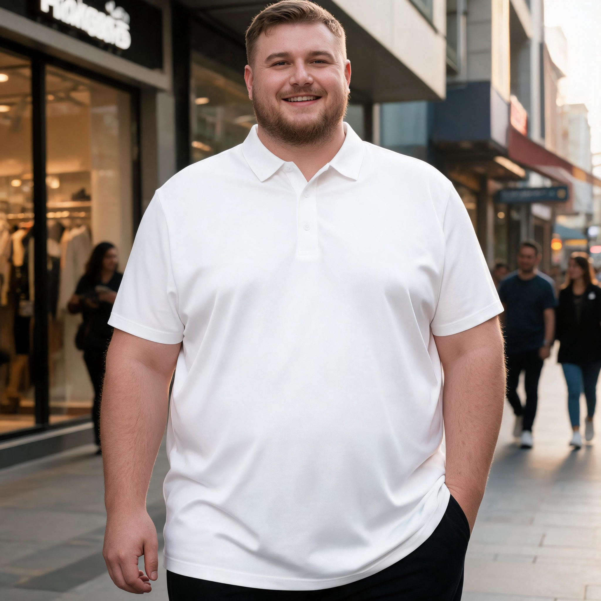 Oversized Casual Polo Shirt - product image 2