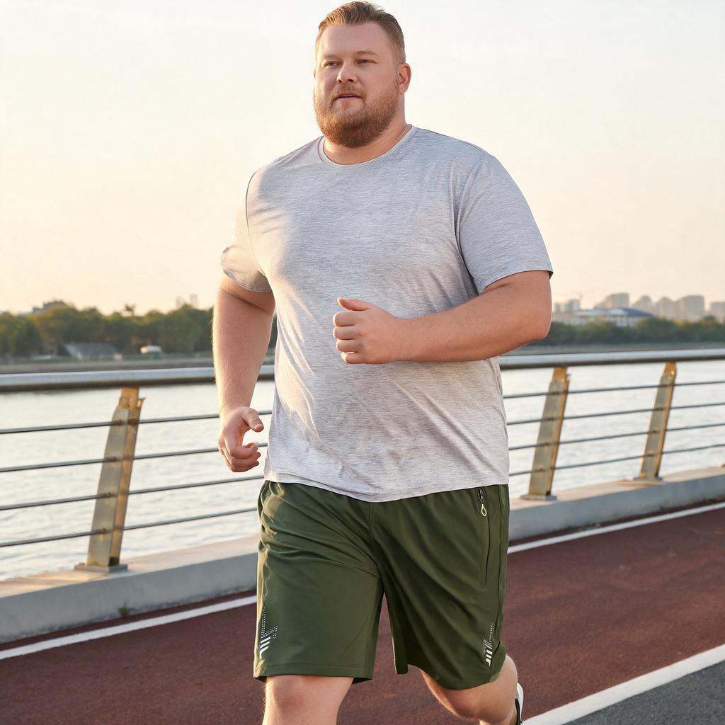 FORGEMEN Oversized Quick Dry Sports Shorts for Big & Tall Men