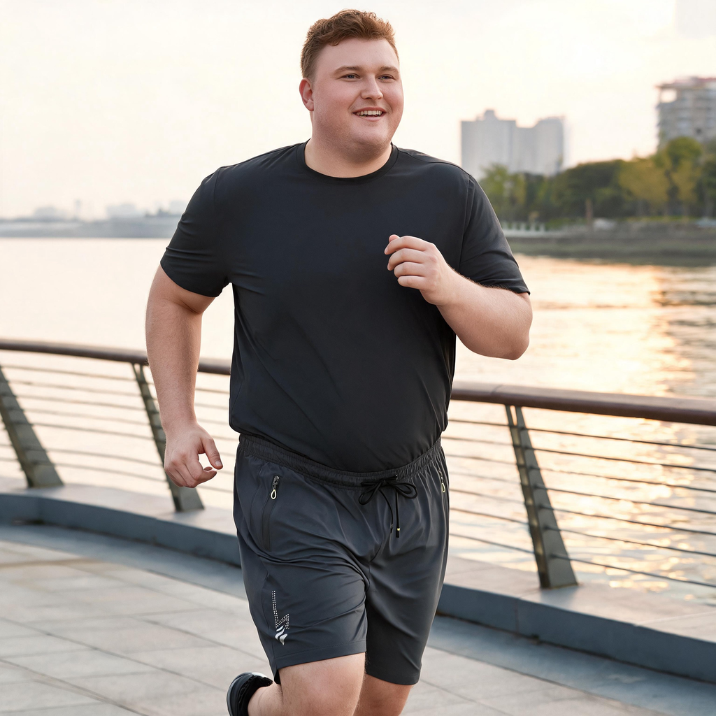 FORGEMEN Oversized Quick Dry Sports Shorts for Big & Tall Men