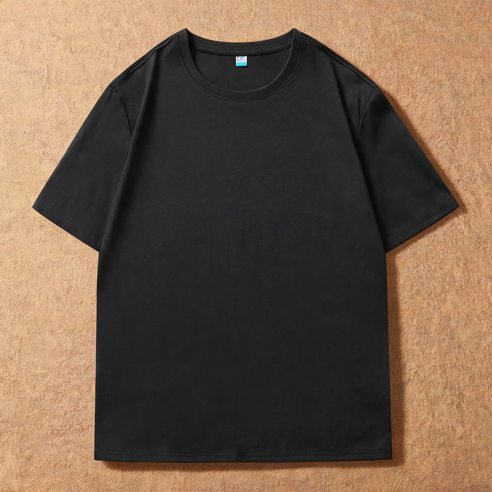 Oversized Plain Cotton Basic T-Shirt for Big & Tall Men